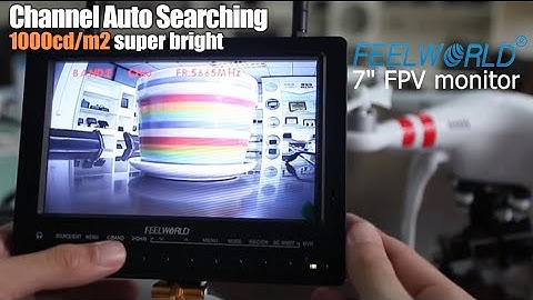 FEELWORLD PVR733 Channel auto searching  7 inch 1000cd/m² FPV monitor for drone dji phantom2