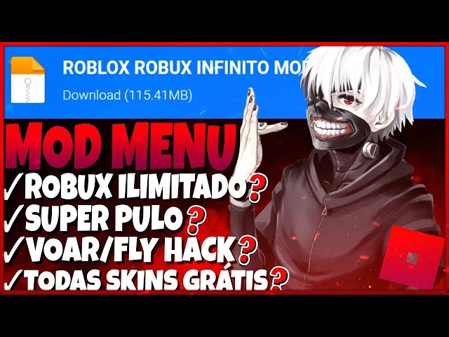 CORRE!!! MOD MENU 100% ATUALIZADO DE ROBLOX HACK ROBLOX/ VOAR/SUPER PULO/ROBUX  INFINITO?!! 