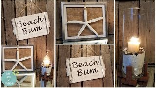 COASTAL RUSTIC DOLLAR TREE DIY | FARMHOUSE | HOME DECOR | BEACH | DIY MAKE IT YOUR OWN MONDAY