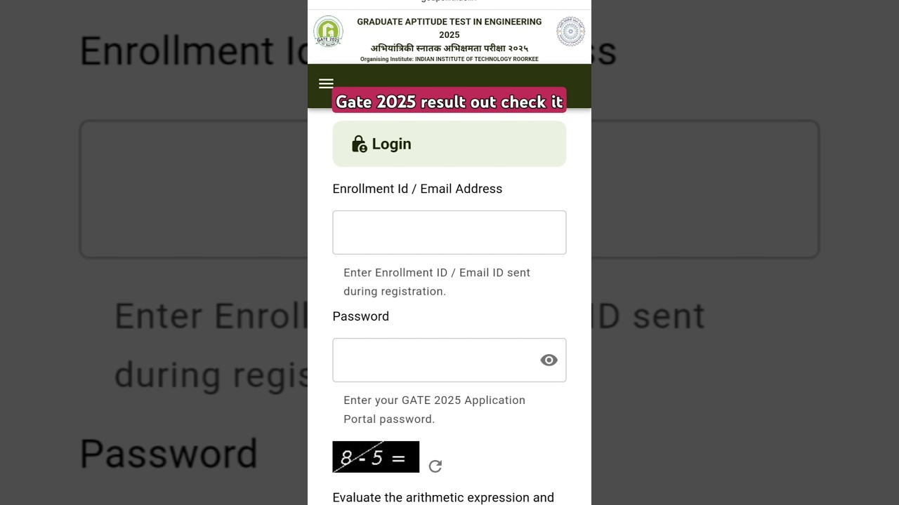 GATE Result 2025 Kaise Check KareGATE Result 2025 | GATE Result 2025 Link Active #gateresults