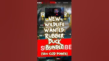 #mw3 Wildlife Wanted: RUBBER DUCK Bundle