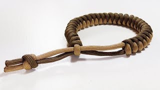 Paracord Tutorial: 2 Color Snake Knot Bracelet With Mad Max Closure by WhyKnot 247,504 views 6 years ago 10 minutes, 37 seconds