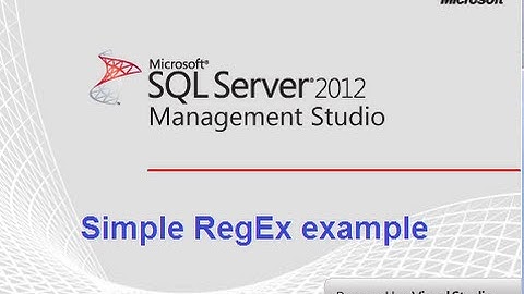 SQL Server Management Studio Basic RegEx Replace