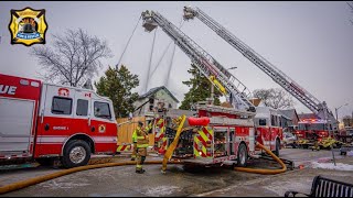 ⁴ᴷ 3rd Alarm: Upgraded Structure Fire - Mercer St & Wyandotte St - WFRS - 2025