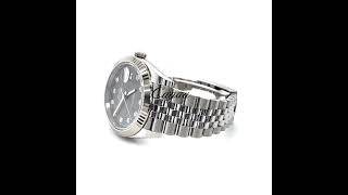 Rolex โ Datejust 41 โ Oystersteel & White Gold โ Jubilee โ Slate Diamond-Set Dial