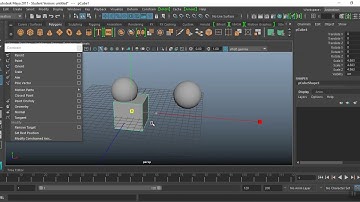 Parent an object in Maya