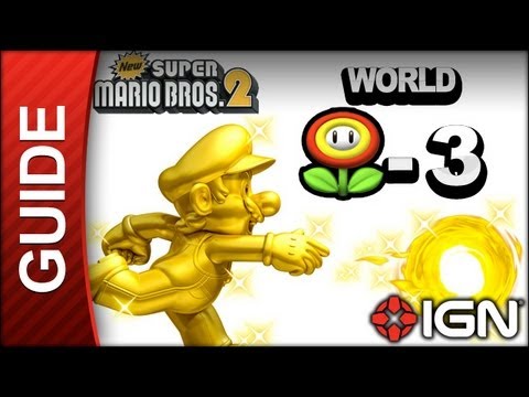 New Super Mario Bros. 2 - Star Coin Guide - World Flower-3 - Walkthrough