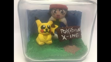 Polymer Clay Pokemon - Ash & Pikachu - Time lapse
