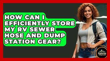 How Can I Efficiently Store My RV Sewer Hose And Dump Station Gear? - Exploring Campgrounds