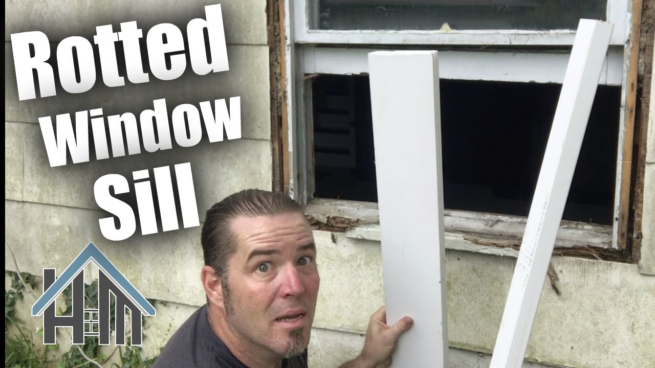 How To Replace Window Sill Rotted Sill And Nose Easy Youtube