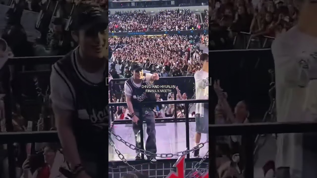 We got a D4vd and hyunjin interaction before GTA6😭#straykids #dominate_losangeles #kpopmakesmestay
