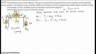 Ph12: dynamics Problem: 3 masses system