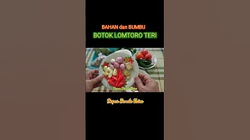Thumbnail of BAHAN DAN BUMBU BOTOK LOMTORO TERI - SHORTS VIDEO