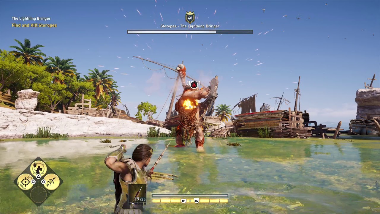 Assassin's Creed Odyssey | How to Kill Steropes The Lightning Bringer -  YouTube