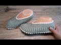 Домашние уютные следки спицами | Homemade slippers knitting pattern