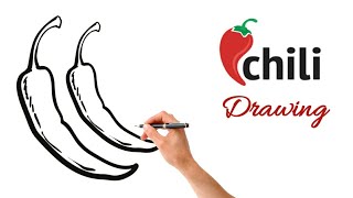 How to draw a Chili easy step by step | Chili drawing easy | मिर्च का चित्र बनाना सिखें