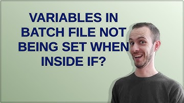 Variables in batch file not being set when inside IF?