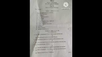botany 3rd semester question paper 🗞️ 2023