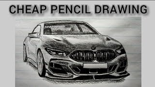 Eesy step by step BMW M8 Drawing tutorial for beginner artists