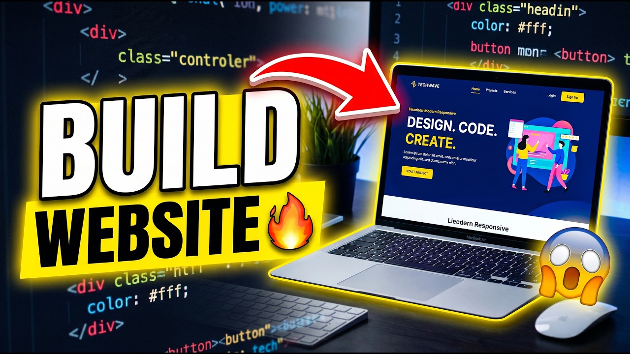 HTML CSS Mini Project for Beginners | Create Professional Website (Step ...