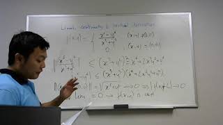 Calculus 3. A short review on limit, continuity and partial derivatives of functions of 2 variables