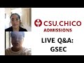 Live Q&amp;A with Chico State GSEC