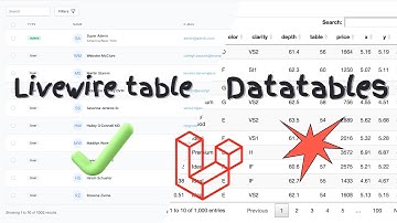 Laravel livewire table vs Datatables : Lequel est meilleur ?