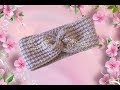 Повязка на голову крючком / Сrochet headband