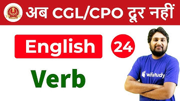 4:00 PM - SSC CGL/CPO 2018 | English by Harsh Sir | Verb
