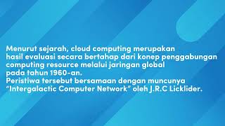 DEFINISI CLOUD COMPUTING DAN SEJARAH KEHADIRAN NYA