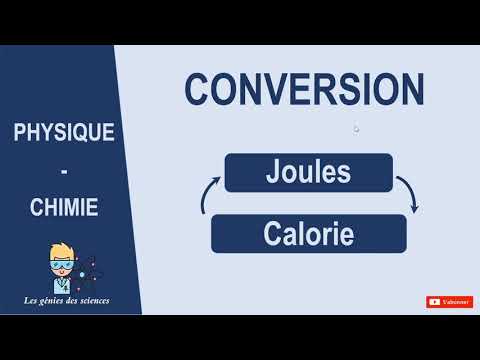 Comment convertir des calories en joules (et joules en calories) en 3 minutes