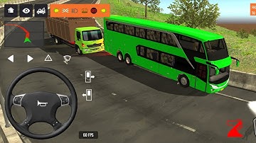 2025 new coach bus simulator 💥 || indonesia bus simulator part-174 #bus #game #simulator #comman  