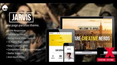 Preview Jarvis - Onepage Parallax Drupal Theme TFx