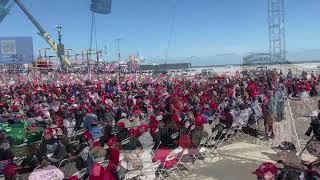 Crowd size at Donald Trump rally in Wildwood N.J.