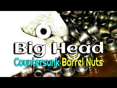 Big Head Countersunk Barrel Nuts Making In Cold Forging Bolt & Nuts Machine