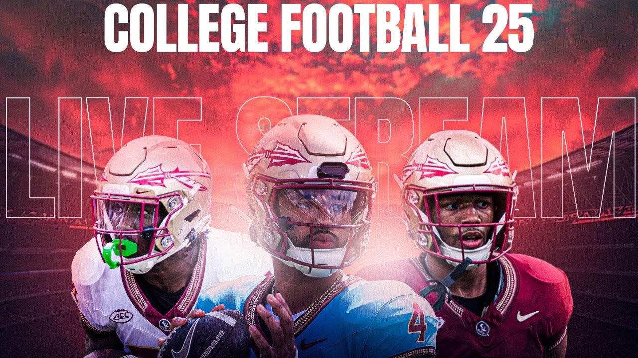 NCAA 2025 LIVE with FSU Football Players YouTube