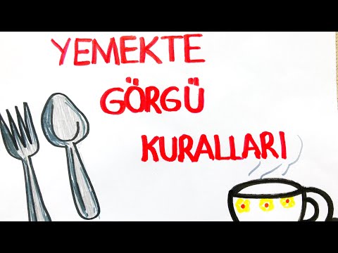 Video: Yemek Görgü Kuralları