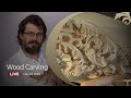 Wood Carving with Alexander Grabovetskiy - livestream -(Woodcarving )-Venetian style Acanthus Detail