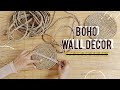 DIY Room Decor | Boho Wall Decor | 3 Dekorasi Dinding Gaya Boho