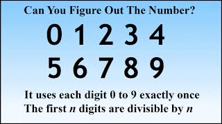 Find The 10 Digit Number Classic Puzzle And Solution