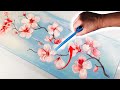 Make ELEGANT Art By Blowing on a Straw! JAPANESE Blossom Painting! | AB Creative Tutorial