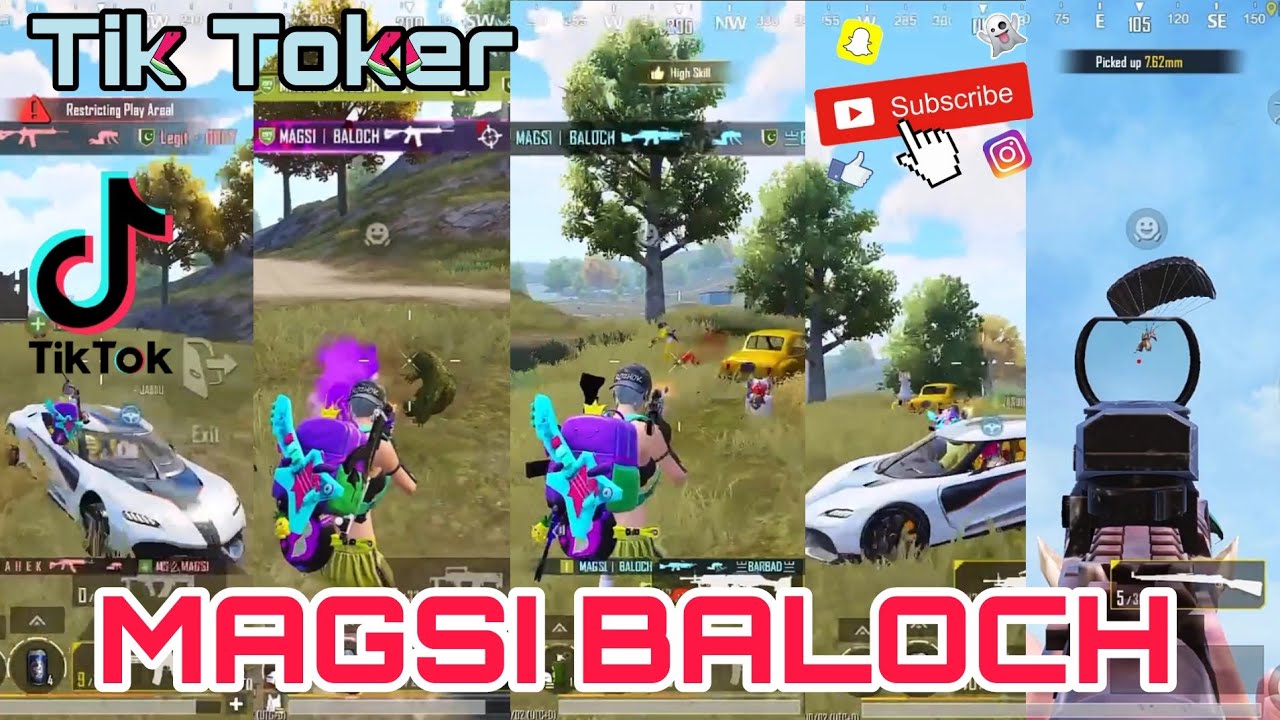 Tik Toker Team Magsi Baloch Gaming New Videos Pubg Mobile