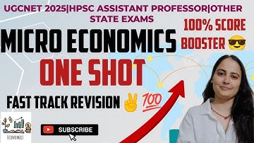 COMPLETE MICRO ECONOMICS|FASTREVISION|UGCNET ECONOMICS|HPSCASST.PROF.#ugcneteconomics#microeconomics