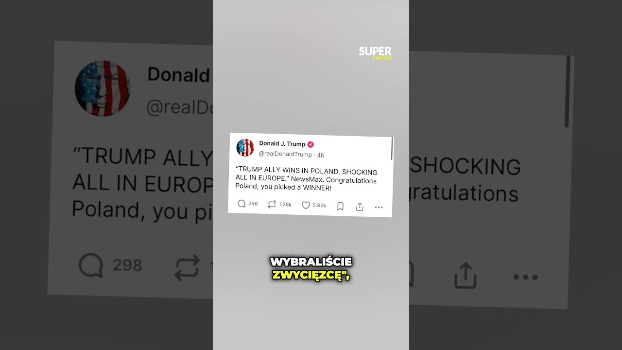 TRUMP GRATULUJE KAROLOWI NAWROCKIEMU ZWYCI STWA 