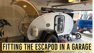 Escapod Teardrop Trailers: How They Fit in Your Garage (Not As Easy As It Looks) by OffGrid Exploring 10,900 views 3 years ago 6 minutes, 30 seconds