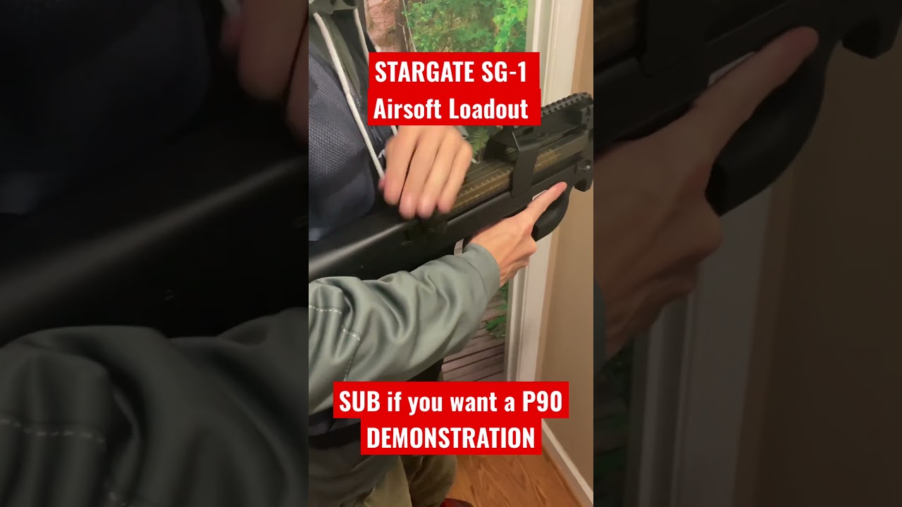 Stargate SG-1 P90 demonstration (airsoft) 