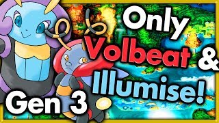 Can I Beat Pokemon Emerald with ONLY VOLBEAT & ILLUMISE? 🔴 Pokemon Challenges ► NO ITEMS IN BATTLE