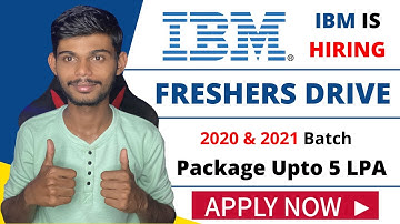 IBM Off-Campus Drive 2022 For Freshers | Package 5 LPA | Apply Now