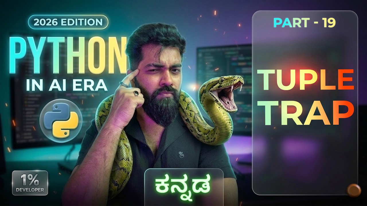 python programming in kannada – part 1 | start... Interview Rejection | Python Tuples Hidden Concept | Python in Kannada ...
