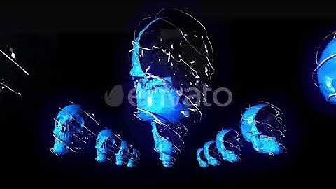 Skull Beats vj loop | Motion Graphics - Envato elements